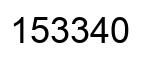 Número 153340 imagen negro