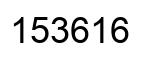 Número 153616 imagen negro