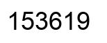 Número 153619 imagen negro