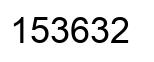 Número 153632 imagen negro