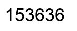 Número 153636 imagen negro
