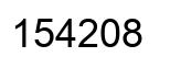 Number 154208 black image