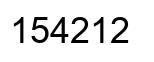 Número 154212 imagen negro
