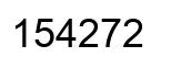 Number 154272 black image