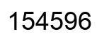 Number 154596 black image