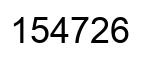 Number 154726 black image