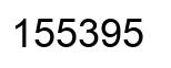 Number 155395 black image