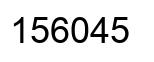 Número 156045 imagen negro