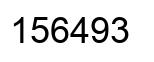 Number 156493 black image