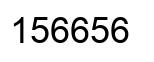 Número 156656 imagen negro