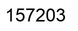 Número 157203 imagen negro