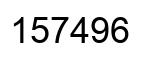 Number 157496 black image