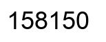 Number 158150 black image