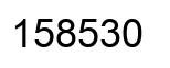 Number 158530 black image
