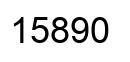 Número 15890 imagen negro