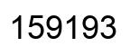 Number 159193 black image