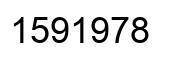 Number 1591978 black image