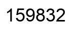 Número 159832 imagen negro