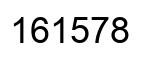 Number 161578 black image