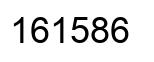 Number 161586 black image