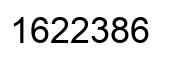 Número 1622386 imagen negro