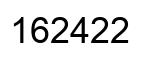 Número 162422 imagen negro