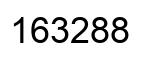 Number 163288 black image