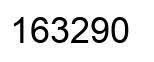 Number 163290 black image