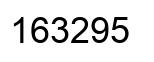 Number 163295 black image