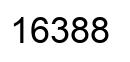 Number 16388 black image