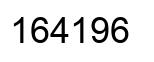 Number 164196 black image