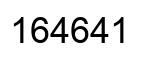 Número 164641 imagen negro
