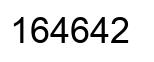 Número 164642 imagen negro
