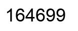 Número 164699 imagen negro