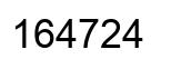 Número 164724 imagen negro
