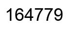 Número 164779 imagen negro