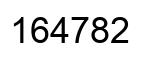Number 164782 black image