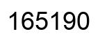 Number 165190 black image