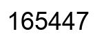Número 165447 imagen negro