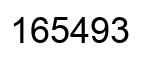 Número 165493 imagen negro