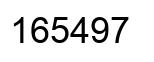 Número 165497 imagen negro