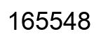 Number 165548 black image