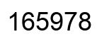 Número 165978 imagen negro