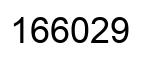 Number 166029 black image