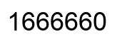 Number 1666660 black image