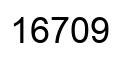 Number 16709 black image