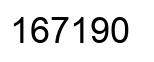 Number 167190 black image