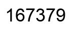 Number 167379 black image