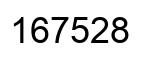 Number 167528 black image