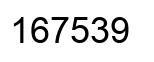 Número 167539 imagen negro